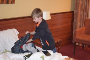 Hotel hotelovernachting moeder zoon