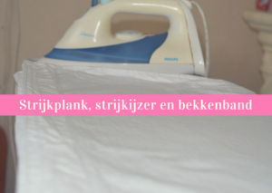babywas strijkplank strijkijzer en bekkenband