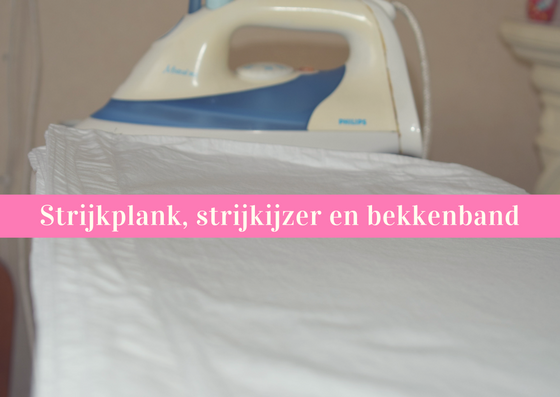 babywas strijkplank strijkijzer en bekkenband