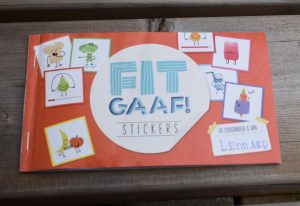 Fitgaaf stickers plakken