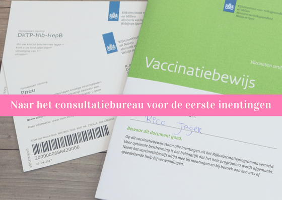 de eerste inentingen baby consultatiebureau