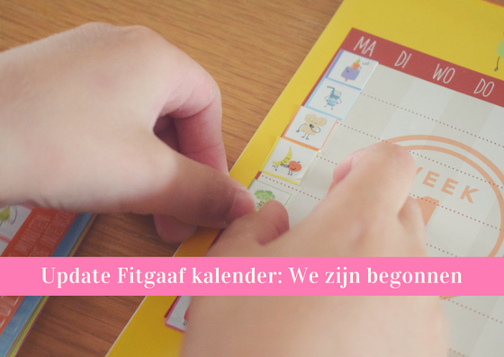 fitgaaf kalender kleuter stickers plakken