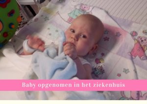 baby opgenomen in het ziekenhuis