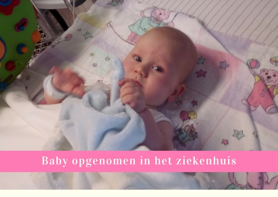 baby opgenomen in het ziekenhuis