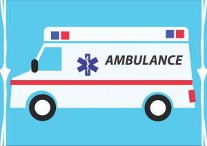 baby opgenomen in het ziekenhuis ambulance