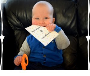 een baby van 9 maanden