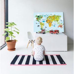 wereldkaart kinderkamer trends