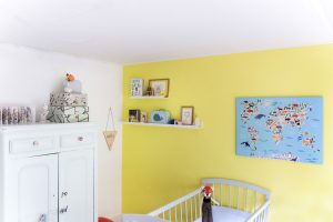 wereldkaart kinderkamer