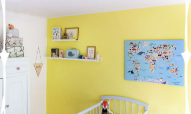 wereldkaart kinderkamer kinderkamertrends
