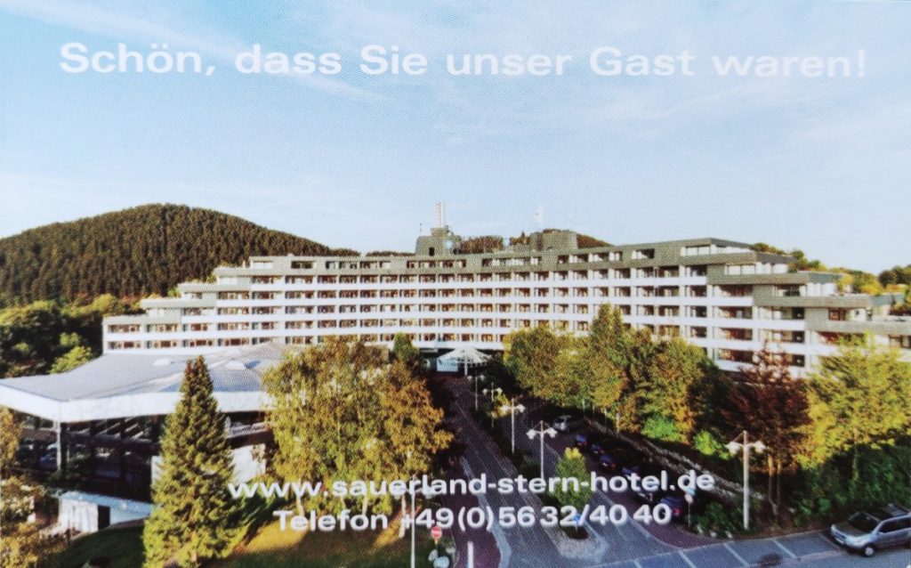 Stern hotel willingen visitekaartje