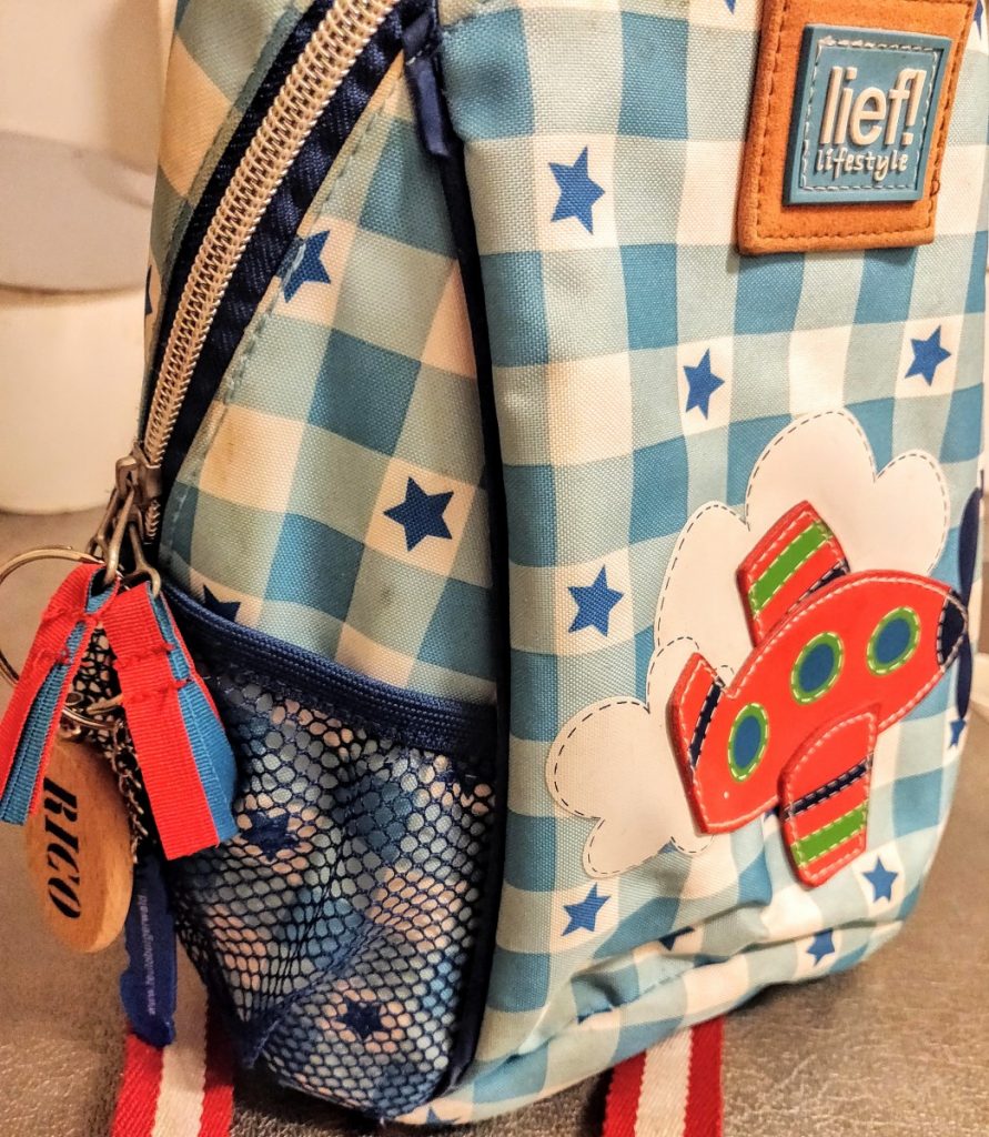 voor het eerst naar de peuterschool lief rugzak