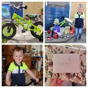 cadeautjes derde verjaardag vieren