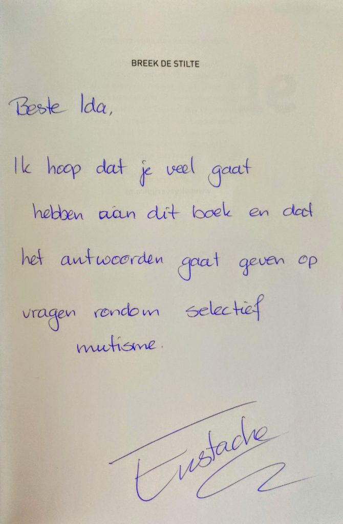 breek de stilte boekrecensie selectief mutisme