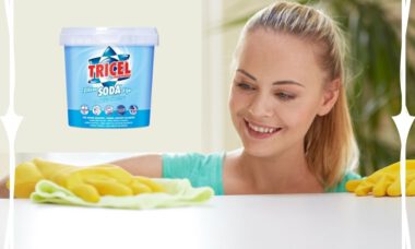 Schoonmaken met soda Tricel