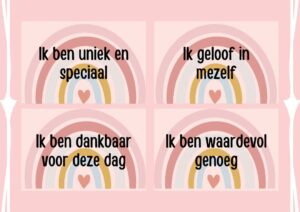 Affirmatiekaarten voor kinderen gebruiken