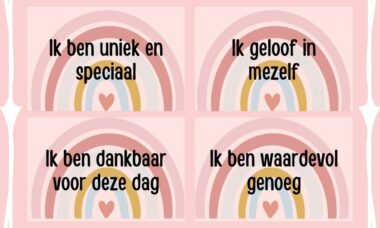 Affirmatiekaarten voor kinderen gebruiken