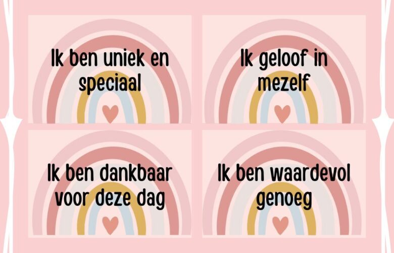 Affirmatiekaarten voor kinderen gebruiken