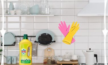 Schoonmaken met groene zeep