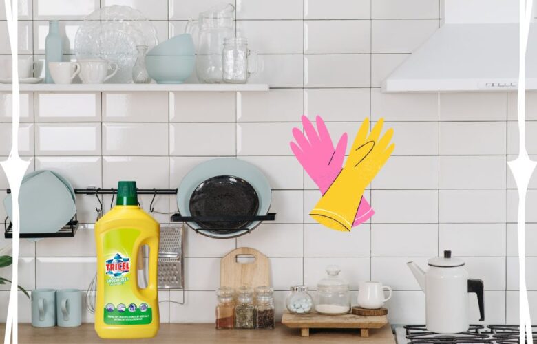 Schoonmaken met groene zeep